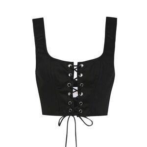 Selkie cotton lace up corset